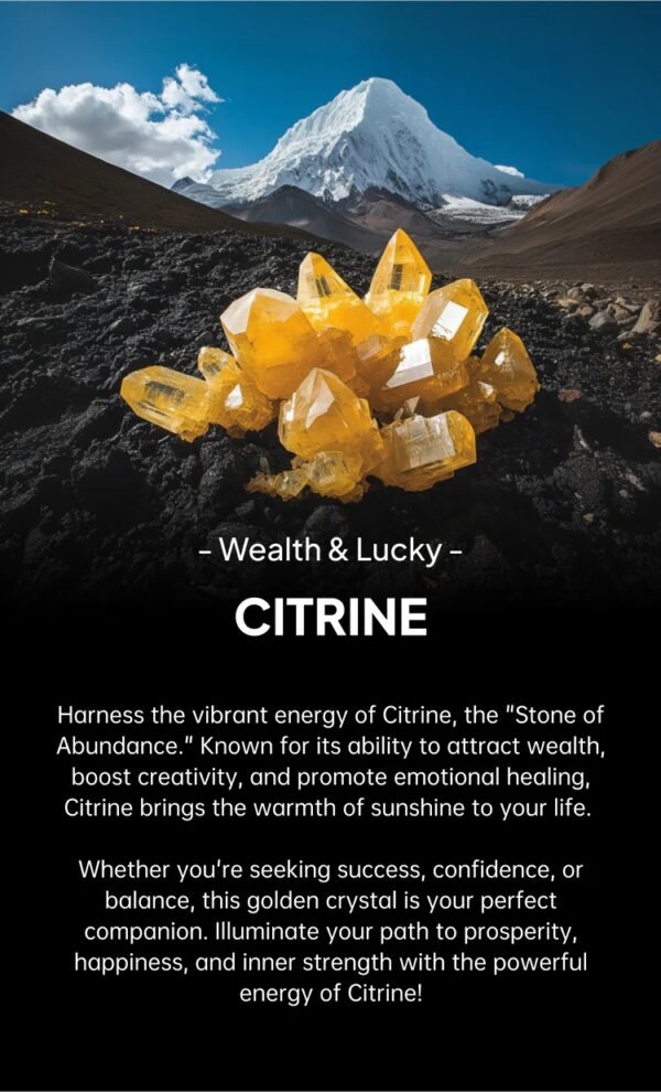 Integrated Wealth Merge Citrine Crystal Pendant