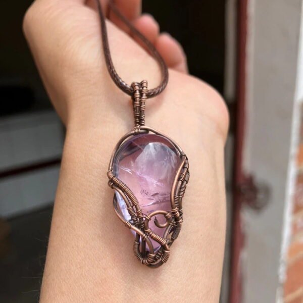 COSMIC SERENITY STREAM AMETHYST PENDANT