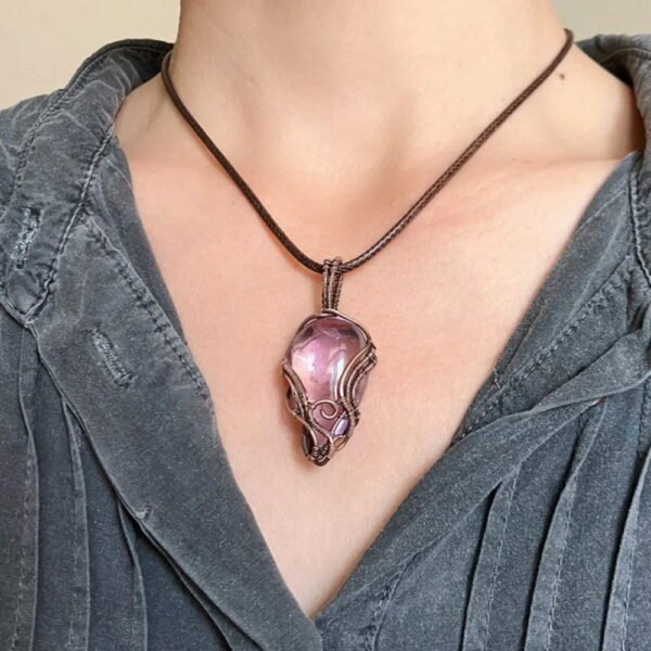 COSMIC SERENITY STREAM AMETHYST PENDANT